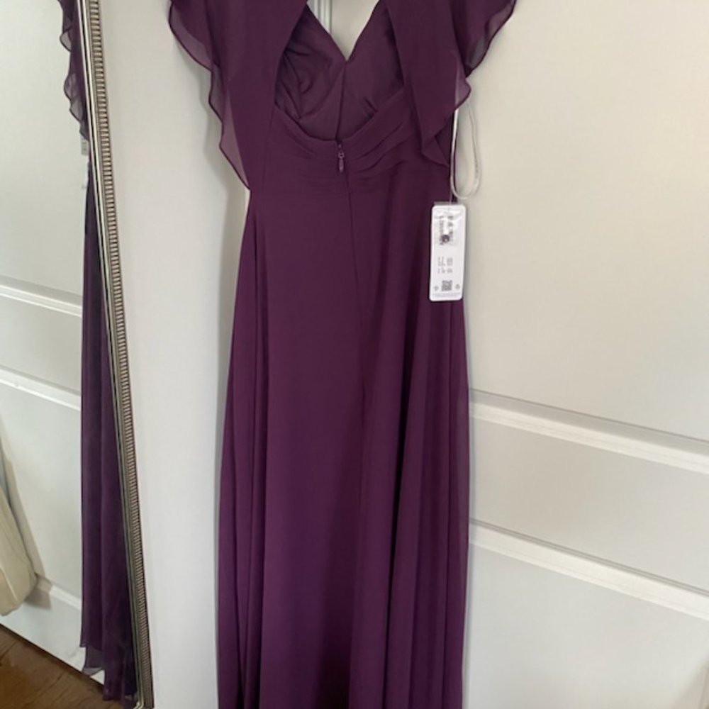 Azazie Rylee Grape A0 - Picture 2 of 4